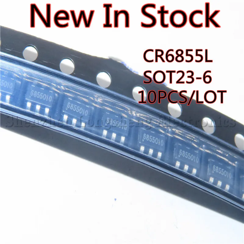 10-100PCS/LOT CR6855L CR6855 6855 SOT23-6 SMD secondary side PWM controller  New In Stock Original Quality 100%