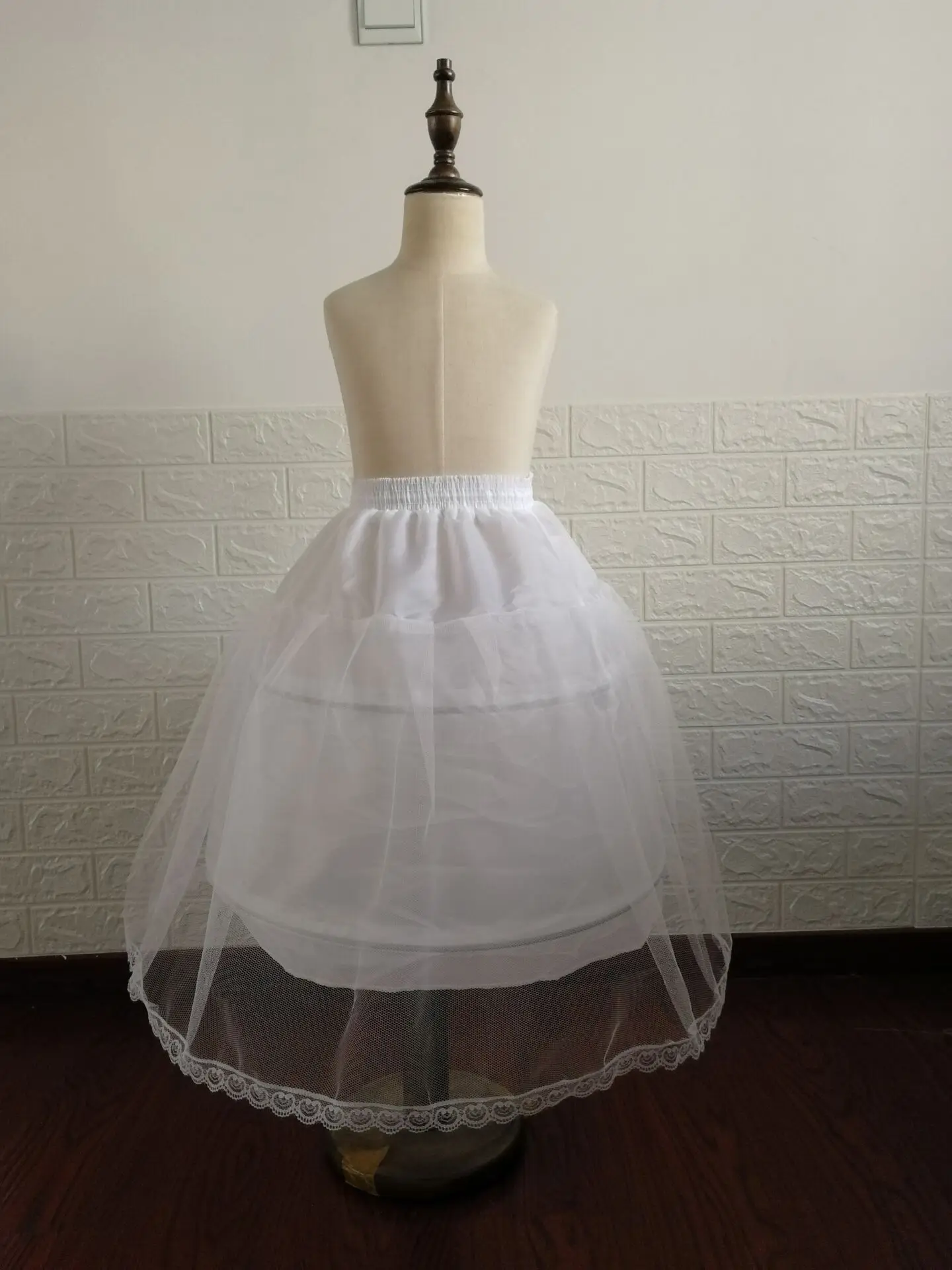 Kids Petticoats for Flower Girls Dresses Little Girls Crinoline 2 Hoop Skirt Petticoat Lolita Skirt Underskirt Vestido De Novia