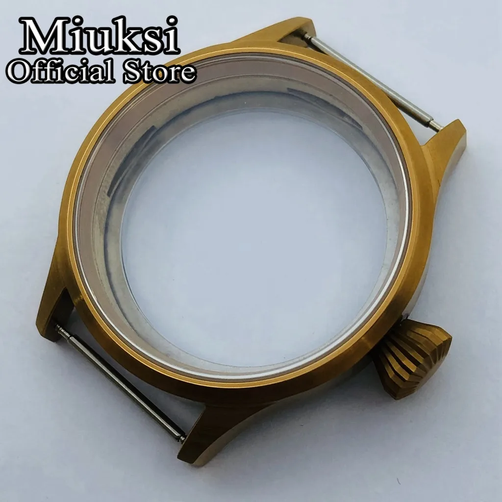 

Miuksi 43mm copper color stainless steel case sapphire glass fit ETA 6797 6498 Seagull ST3600 ST3620 ST36 series movement