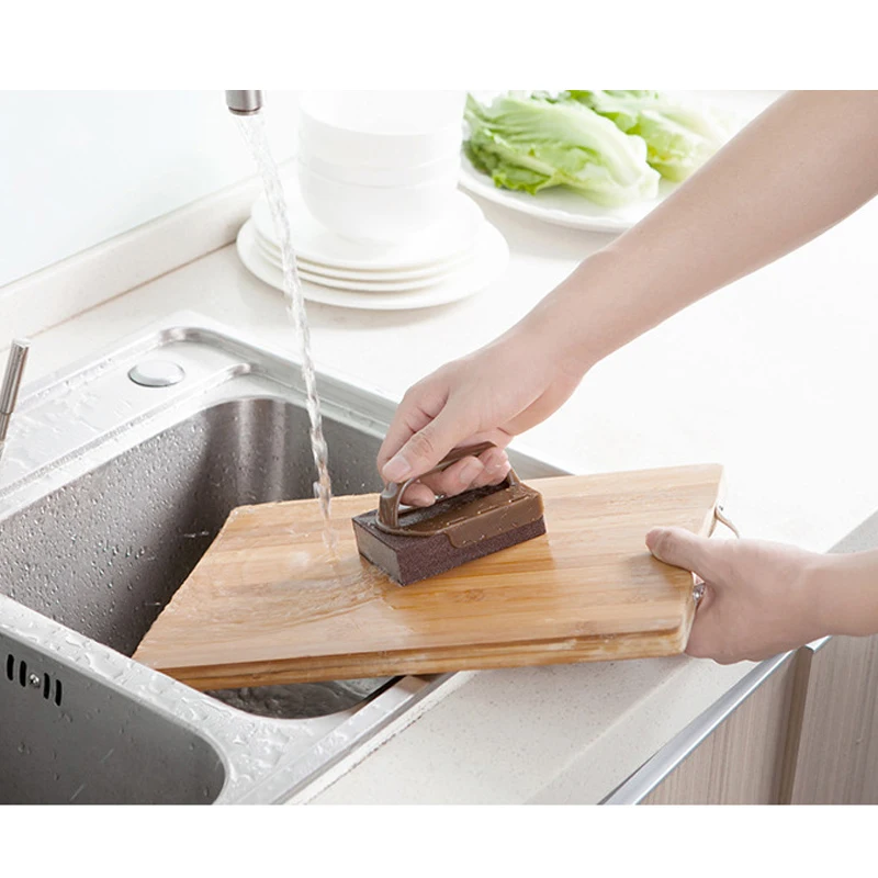 شاومي الإبداعية نانو الصنفرة الإسفنج ممسحة مع مقبض ديسكالر تنظيف فرشاة ل وعاء أسفل الصدأ إزالة التلوث ماجيك مسح