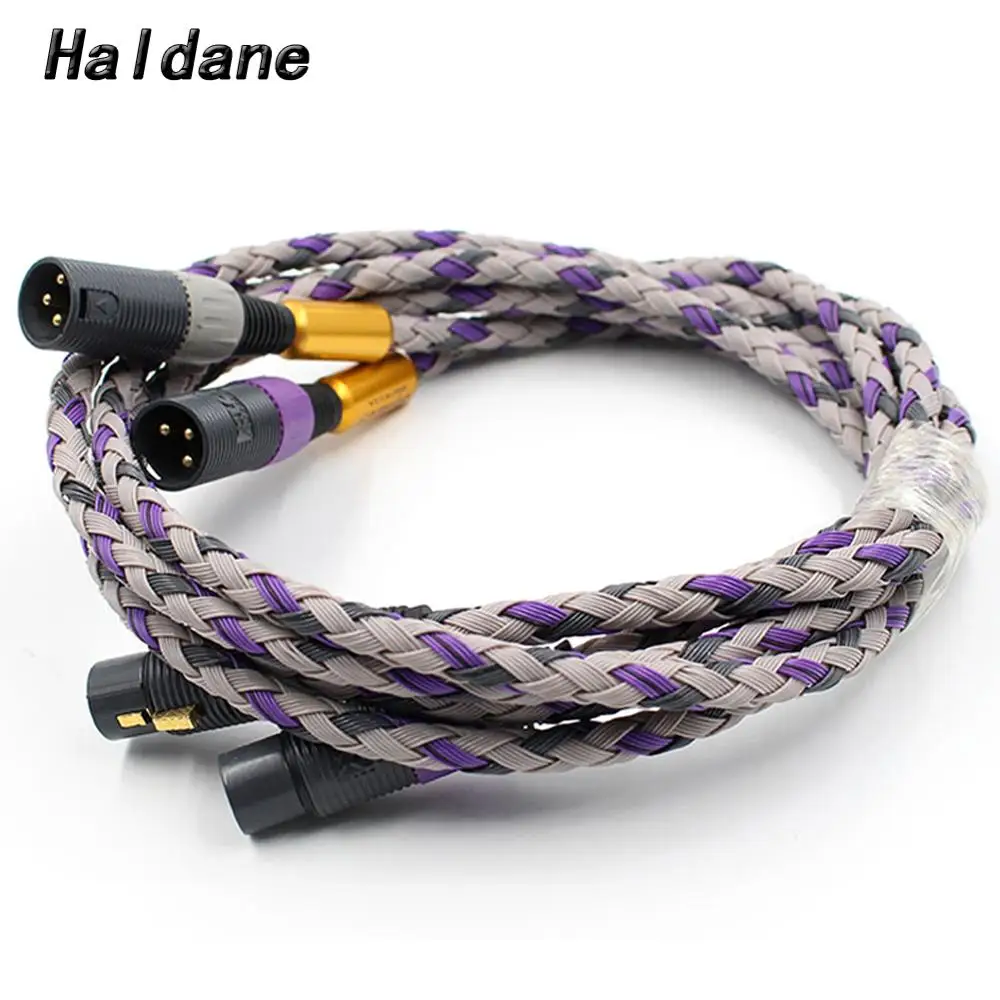 Haldane Pair HIFI Signature S3-2 XLR Balanced Interconnect Cable XLR Balanced Cable 3 Pin 2 XLR Male to 2 XLR Female Audio Cable