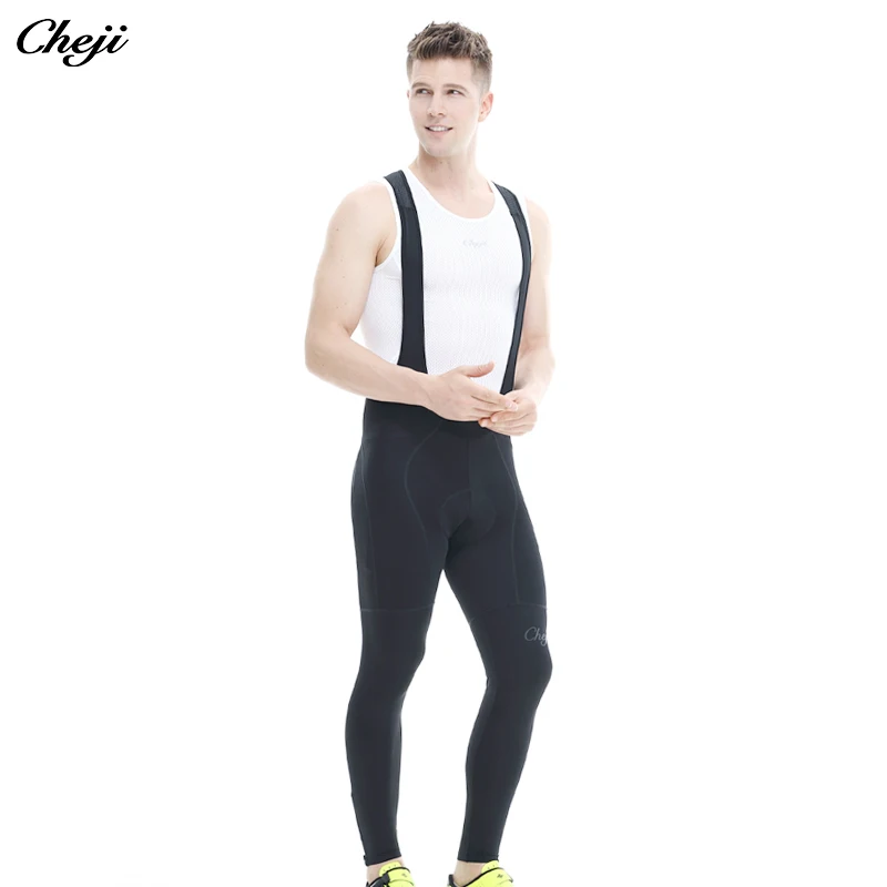 CHEJI 2024 Cycling Equipment Men\'s Cycling Long Bib Pants Quick Dry Breathable Lycra Bicycle Bib Pants Customized Bike Trousers