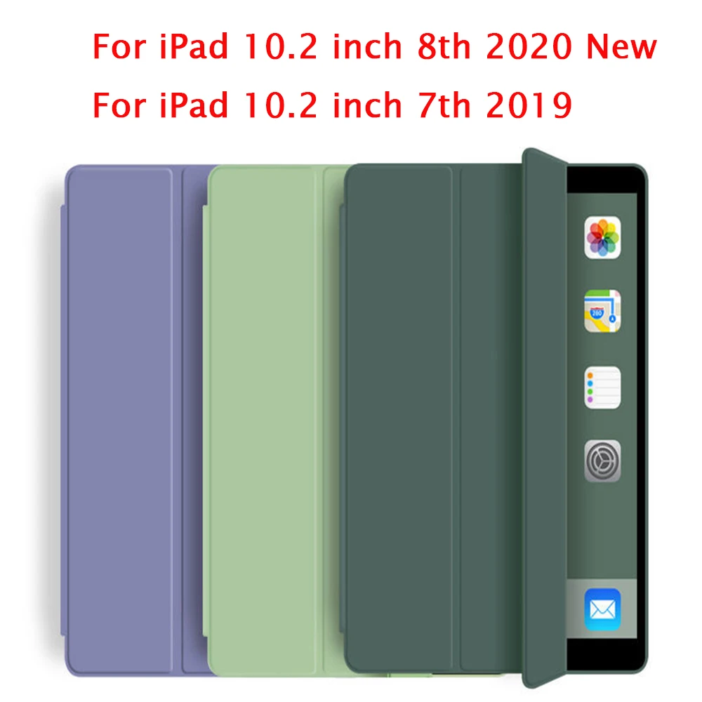 For iPad 10.2 inch 8th 2020 model A2270 Tablet Case for iPad 10.2inch 7th 2019 Protective Shell Auto Wake Cover A2198 A2200 case