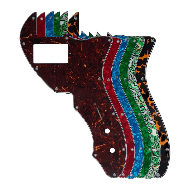 Fei Man - Thinline Guitar Pickguard With PAF Humbucker Scratch Plate, 12 Hole Screws, US Tele 69, Multiple Colors