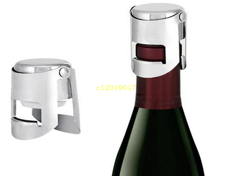 Portable Stainless Steel Wine stopper Vacuum Sealed Wine Champagne Bottle Stopper Cap