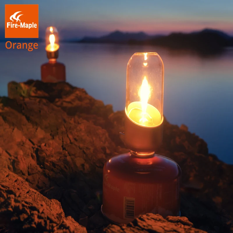 Fire Maple Orange Gas Lantern Outdoor Propane Isobutane Fuel Lights For Camping Hiking Backpacking Romantic Ambiance Gas Lamp