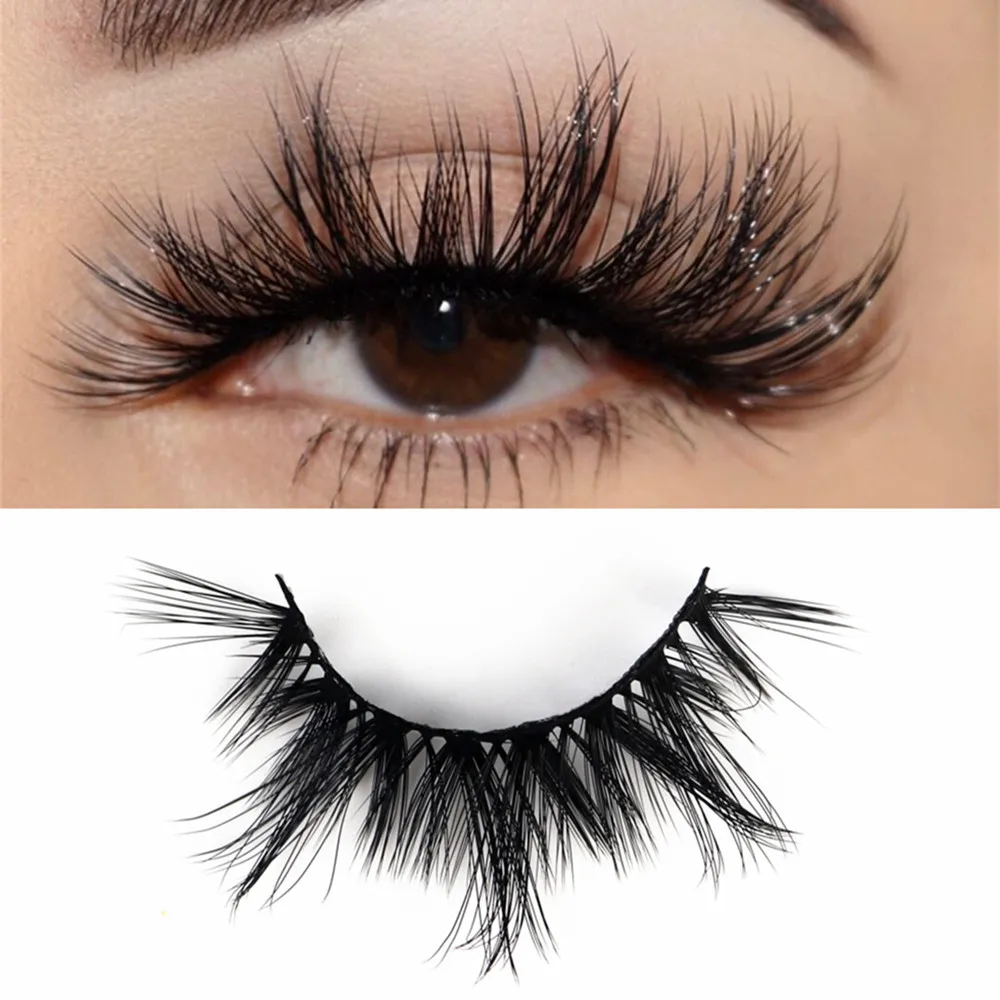 7/10 pairs 3D false eyelashes naturally long thick eyelashes 20mm dramatic eyelash extension sexy eye makeup eyelash cosmetics