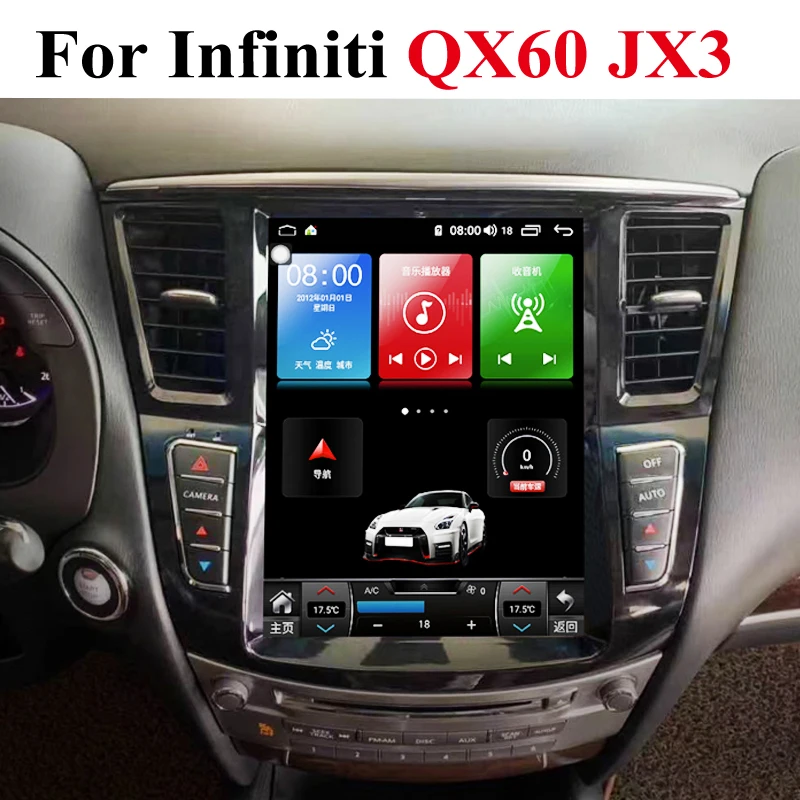 For Infiniti QX60 JX35 2012~2021 Original Style 360 BirdView Car Stereo Audio Accessories Navigation GPS Navi Radio CarPlay