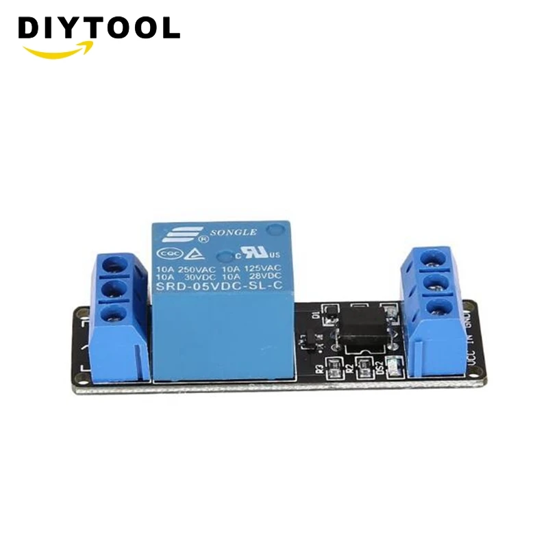 1 way electromagnetic relay module optocoupler isolation low level trigger PLC control drive board 5v