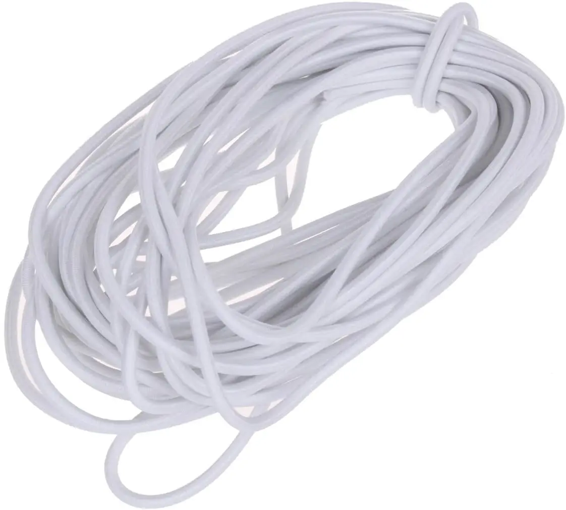 5/10Meters High-Quality Round Elastic Band Cord Elastic Rubber white black Stretch rubber For Sewing Garment DIY Accessories