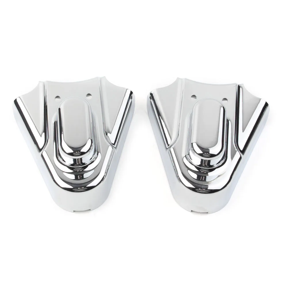 2Pcs ABS Motorbike Chrome Phantom Covers Axle Guard For Harley Davidson Heritage Softail FXST 1986-2007