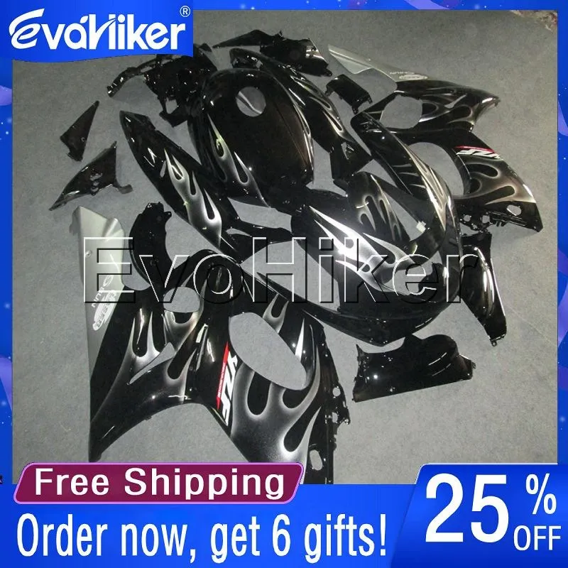 

Custom motorcycle fairing for YZF600R Thunderent 1997-2007 Injection mold motorcycle plastic cover silver flames+gifts