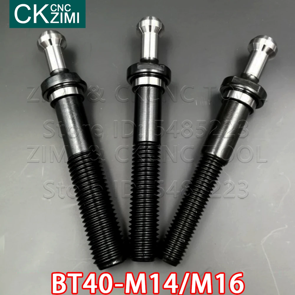 1PCS BT40-M14 BT40-M16 BT40 M14 BT40 M16 lengthen pull stud extension stud Mohs Milling tool for BT40 tool holder Retention Knob