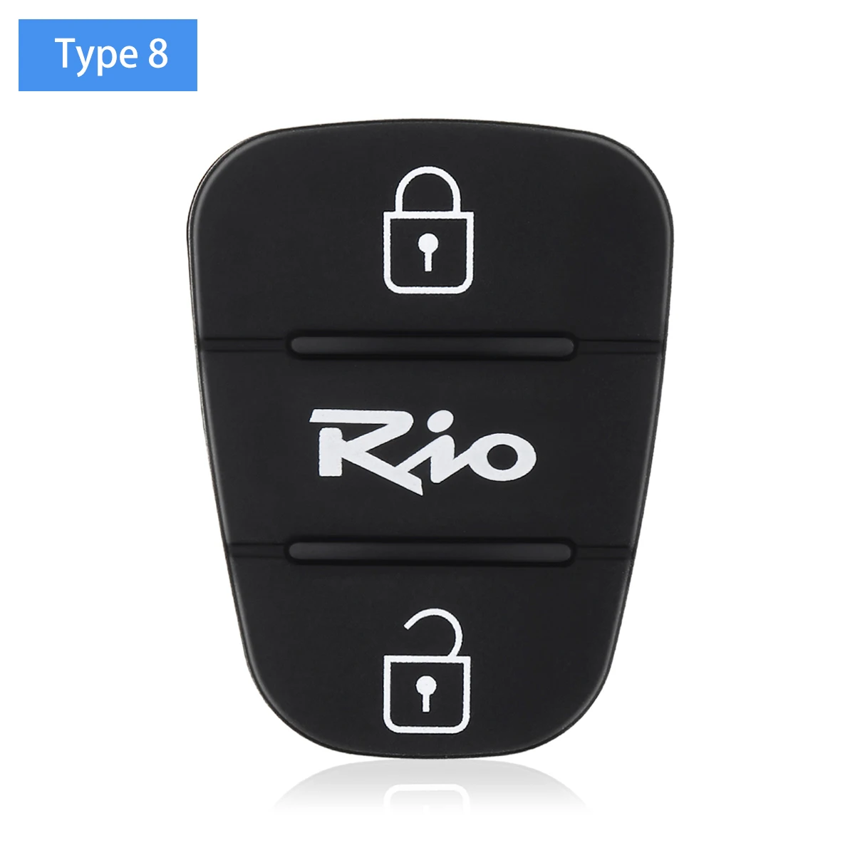 3 Buttons Remote Car Key Shell Fob Rubber Pad for Hyundai Solaris Accent Tucson l10 l20 l30 IX35 Kia K2 K5 Rio Ceed Key Case