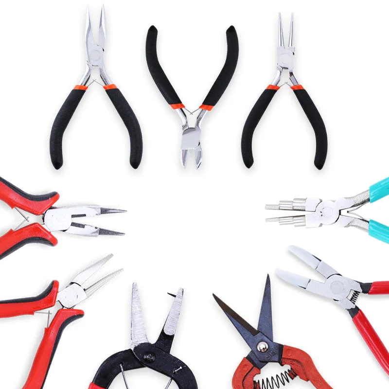 1Piece Carbon Steel Nose Pliers Fixing Jewelry Pliers Tools & Equipment Jewelry Making Hand Tool Craft DIY Accessories