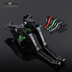 Palancas de embrague de frenos cortos de aluminio CNC ajustables, accesorios para motocicletas Kawasaki Z800/E, versión 2013, 2014, 2015-2019