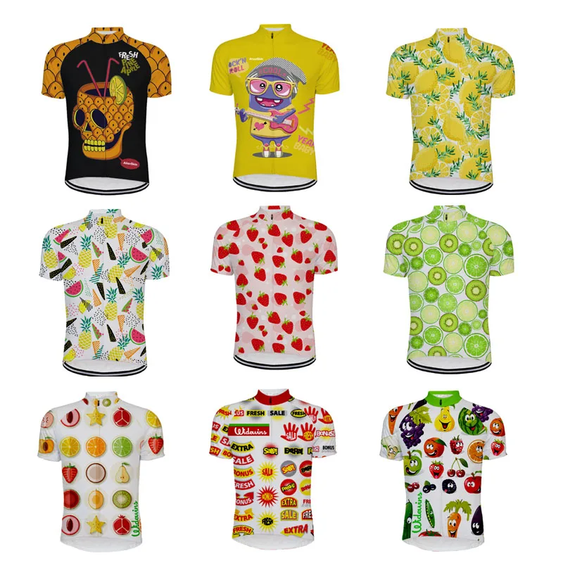 

2023 Fruits camisa de ciclismo dos homens manga curta alienskin camisas mtb jeresy ciclismo roupas wear ropa maillot ciclismo