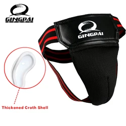 Adulti uomo bambini protezione cavallo boxe Sanda Groin Guard MMA Jockstraps perizoma Taekwondo Karate allenamento sportivo protezione del pene