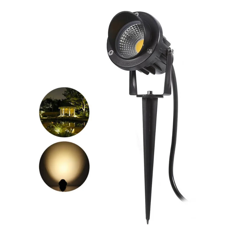 led cob garden lawn lamp lampadas a prova dagua spike light ao ar livre caminho local 220v 110v dc 12v 3w 5w 7w 10w 12w 01