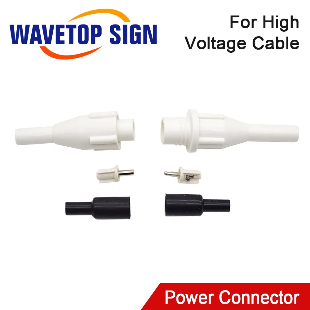 WaveTopSign Laser Power Supply Connector Adapter High Voltage Plug Socket Electricity WireFor CO2 Cutting Engraving Machine Tube