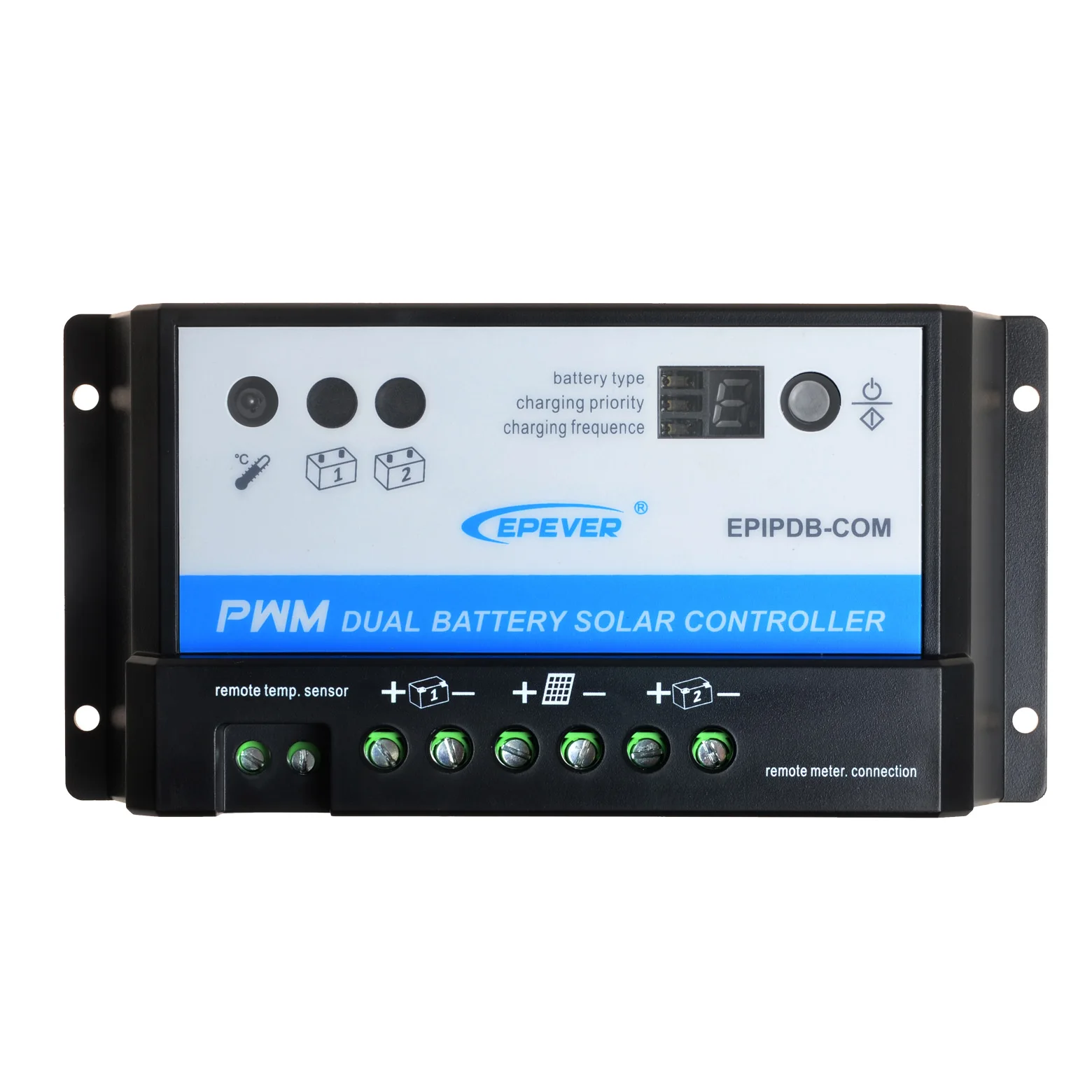 

Epever 10A 20A PWM Duo Battery Solar Charge Controller 12V/24V Dual Battery Solar Regulator