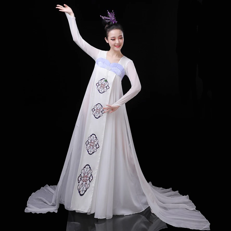 

Korean Hanbok style stage wear Traditional Performance dress for Women Elegant Oriental clothing Asian Party Cosplay Costumes