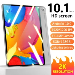 2022 New Upgraded P60L Android 10.0 Tablet 2 in 1 Laptop 10.1 inch Dual 4G Network Gaming Office Tablets 6+128GB Tablet GPS+Gift