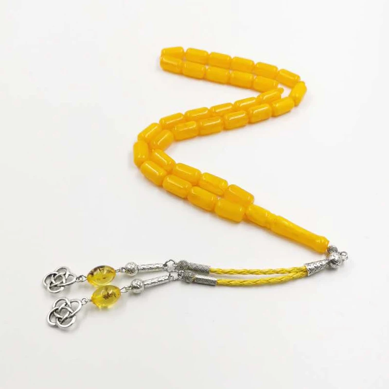 Resin tasbih 33 beads Gift for Eid al-Adha Metal Trabzon and Insect Resin tassel real Animal Ants bracelet Misbaha