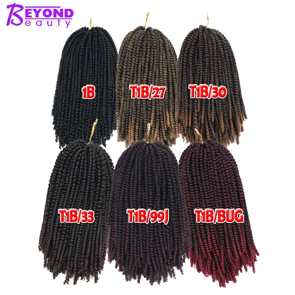 50 strands Ombre Nubian Twist Hair Extensions Synthetic Jamaican Bounce Fluffy Bomb Twist Crochet Braids For Passion Twist