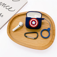 Cartoon Marvel Earphone Case Cover For Xiaomi Redmi Buds 3 Silicone Wireless Bluetooth Headphone Protective Cover With Hook