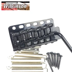 Wilkinson ST electric guitar Tremolo System Bridge + Bent Steel Saddles WV6 Black