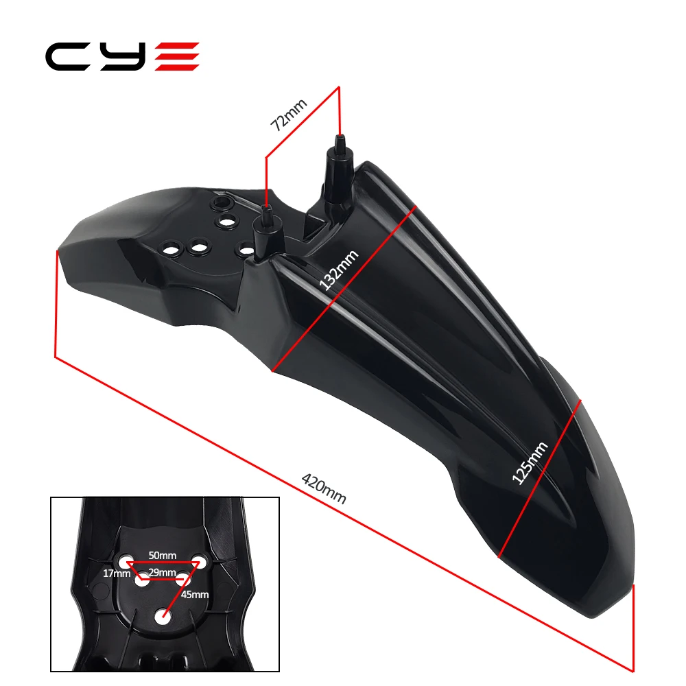 Motorcycle Spare Parts CRF 50 Front Fender Wheel Mudguard Number Plate For  CRF50 KAYO TS Dirt Bike