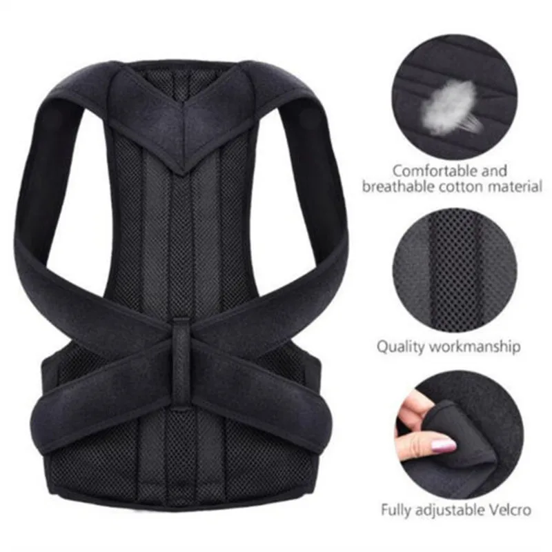 S-3XL Male Female Adjustable Magnetic Posture Corrector Corset Back Brace Belt Lumbar Support Straight Corrector Body Shapers