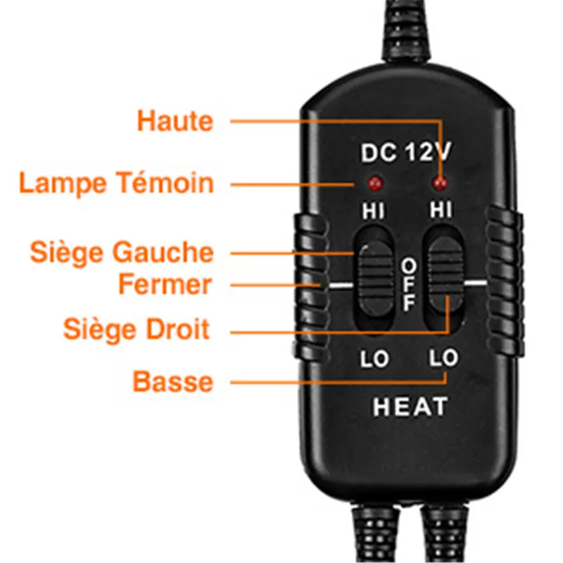 Cojines de asiento con calefacción para coche, 12V, Universal, caliente