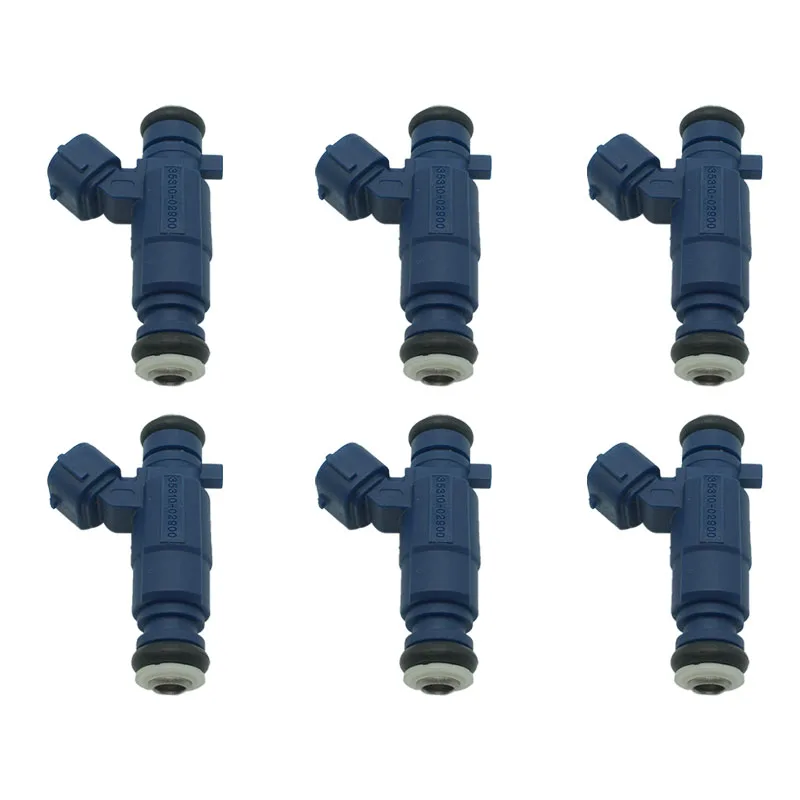 6Pcs Car Fuel injector for KIA Picanto BA 2004~2016 1.1L OEM number: 35310-02900