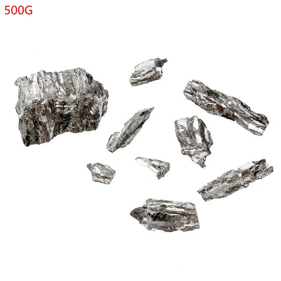 500/1000G Bismuth Metal High Purity 99.99 Percentage Bi Ingot Lumps For Art DIY Crystal Making Semiconductor High Pure Bismuth