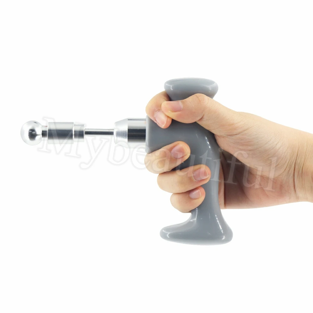 Portable Manual Gun Massage Deep Tissue Trigger Point Small Tools 3 Head Full Body Self Massager