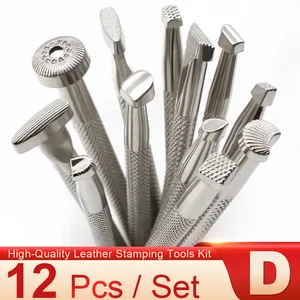 الطوابع والمجموعات المعدنية المصنوعة يدويا ، أداة الختم ، الحرف الجلدية ، زهور العمل ، الختم ، نحت DIY ، جديد أفضل 6 آلات ختم أحذية للمبيعات - رقم 6