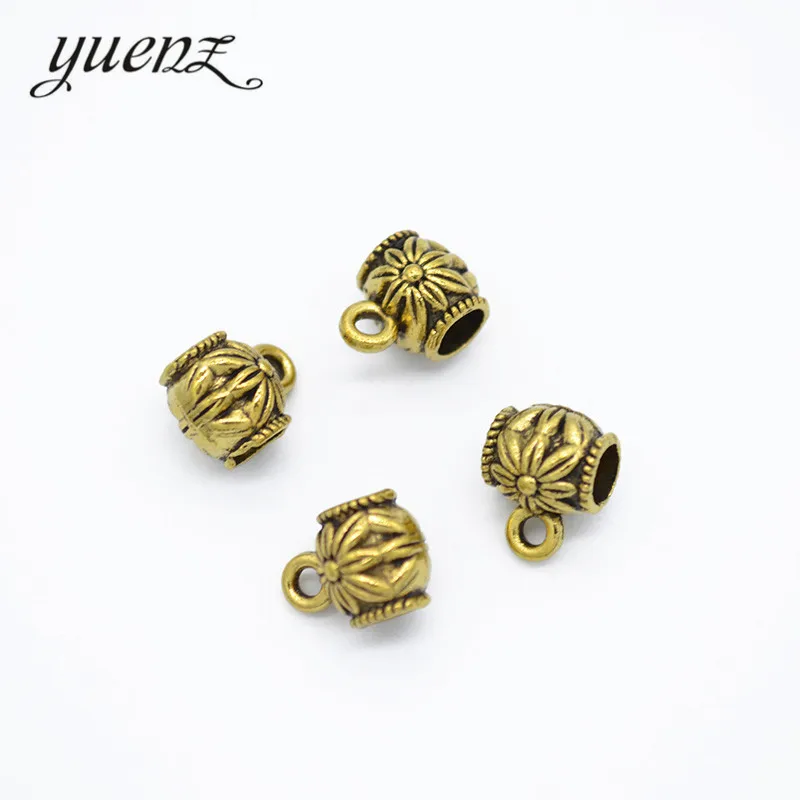 25pcs 2 colour Antique Silver color Big Hole Beads Fit  Metal Zinc Alloy  DIY Beads Charm for Bracelets 10*8*7mm R224-H