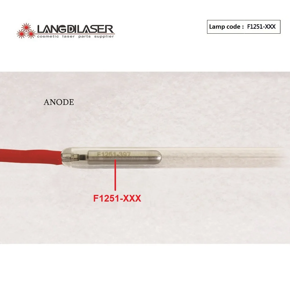 UK FIRST LIGHT IPL LASER lamp 7*50*110F - cathode bend , Lamp number / code : F1251