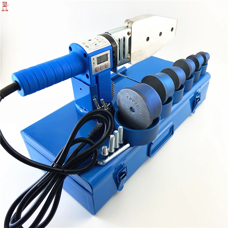 SX63 Blue 1 Set New 1200W Plastic Water Pipe Welding Machine PPR Hot Melt Machine Digital Temperature Control For 20-63mm Pipes