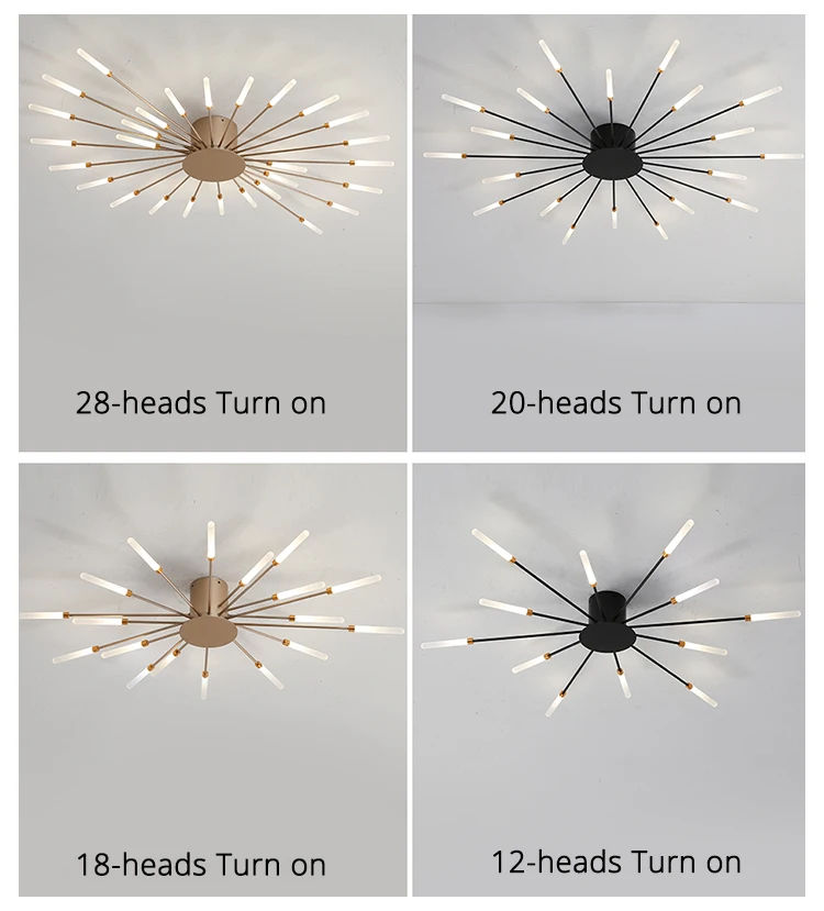 QIYIMEI Modern Ceiling Lights LED Luster Indoor Lighting For Bedroom Hall Living Kids Room Acrylic Lamps Fixture Frame 175-260V