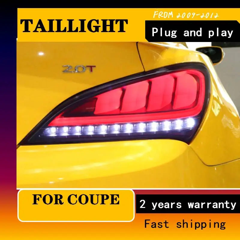 

Автостайлинг для Hyundai Genesis Coupe 2009-2012 для купе светодиодный ные задние фары ДХО + тормоз + Парк + Сигнальные светодиодсветодиодный фары аксессуары
