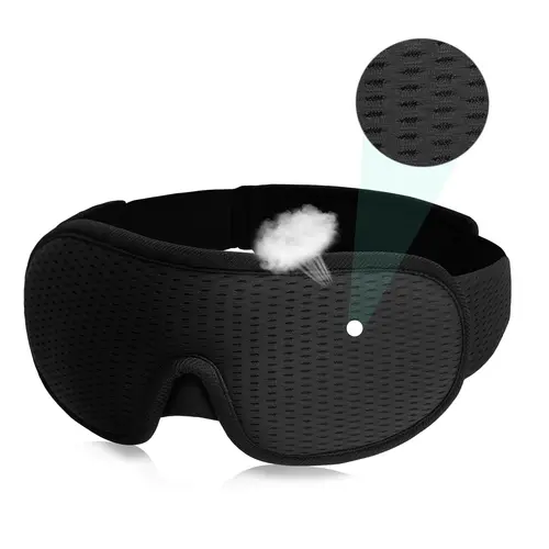 3D Sleeping Mask Block Out Light Soft Padded Sleep Mask For Eyes Slaapmasker Eye Shade Blindfold Sleeping Aid Face Mask Eyepatch - Image 14
