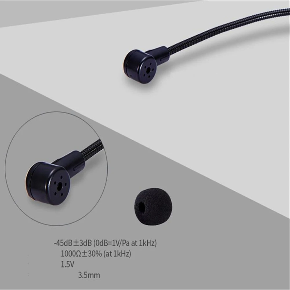 SHIDU S8 مرنة ميكروفون سماعة الرأس مكثف مكبر الصوت ميكروفون ل مضخم صوت محمول مكبر الصوت مؤتمر المعلم المتكلم