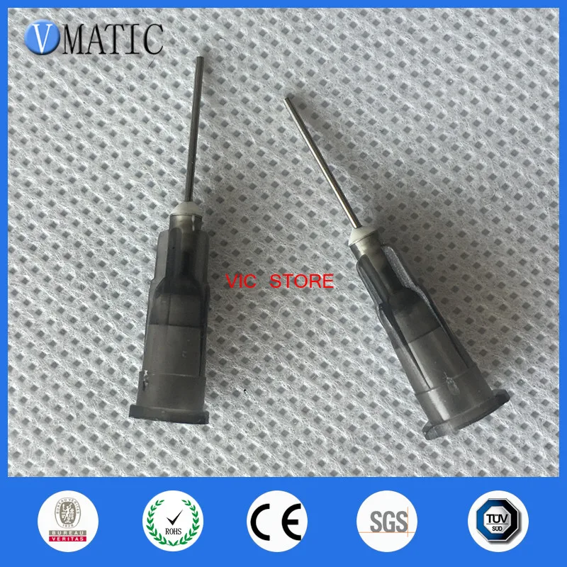 Free Shipping 100Pcs 22G 0.5'' 1/2 Inch Pinhead for Dispensing Syringe Glue Dispenser Needle Tip