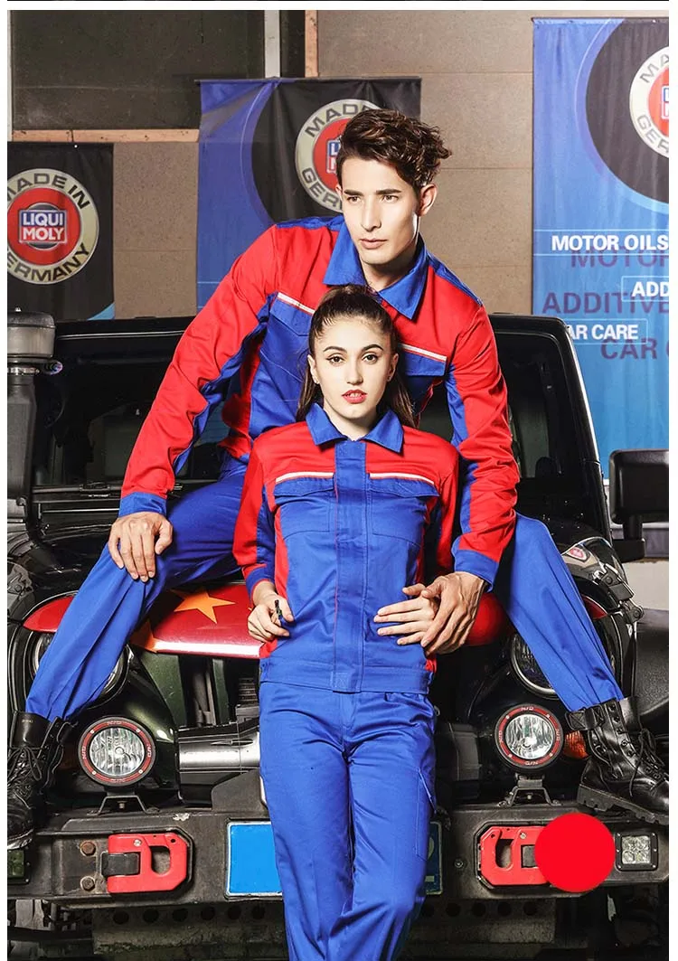 Work Clothing Set Men Women Coverall Work Car Workshop Air Condition Water Electricity Installation Mechanical Repairmen Uniform