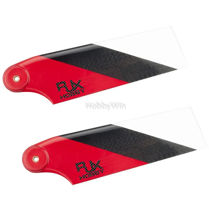 

105mm Tail Carbon Blades Red Black White for 700 Class RC Helicopter Model Carbonfiber Propeller