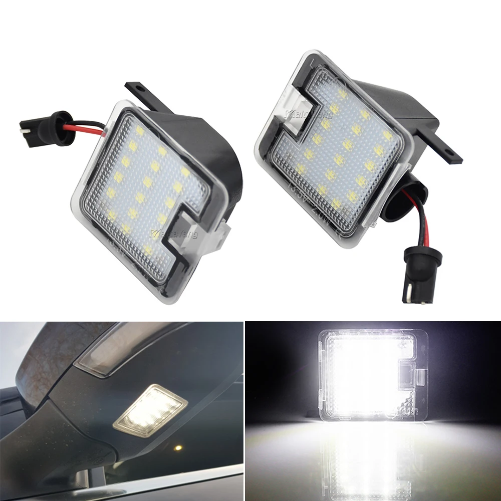 2x CANBUS LED Under Mirror Puddle Light For Ford Focus MK3 MK2 Mondeo MKIV MKV Kuga C-Max Escape S-Max Under Mirror Welcome Lamp