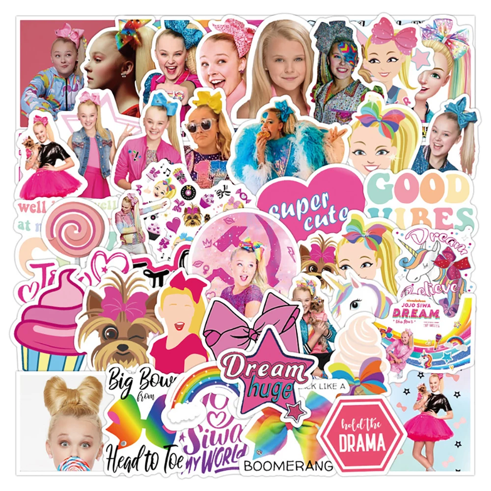 10/30/50PCS Singer JOJO SIWA Stickers Motorcycle Travel Luggage Fridge Laptop Classic Toy Graffiti Sticker Decals for Kid Gift